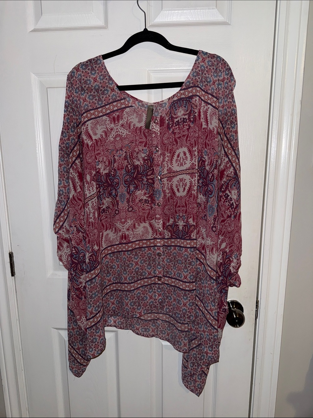 Penningtons Rose and Blue Paisley Tunic